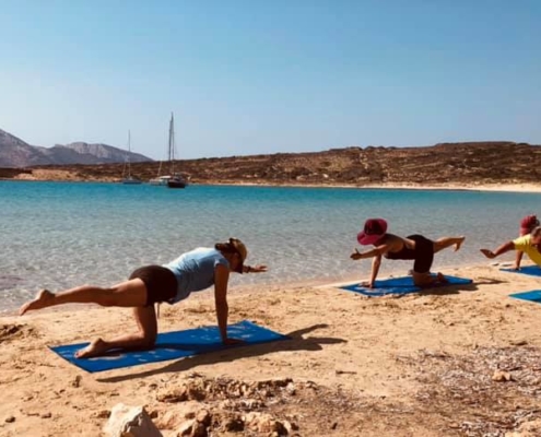 Yoga à Paros avec EscaleYachting