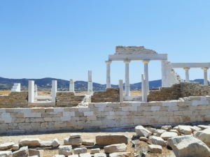Vue des ruines antiques des cyclades à Despotiko